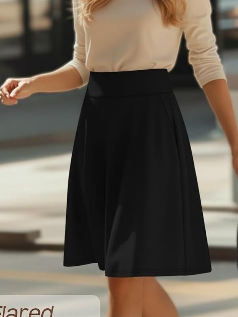 Classic Black A-Line Skirt
